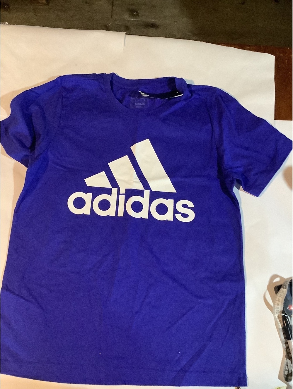 Adidas Men's Medium Purple Logo T-Shirt